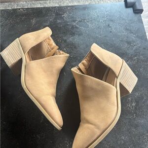 Cynthia Rowley Tan Ankle Booties